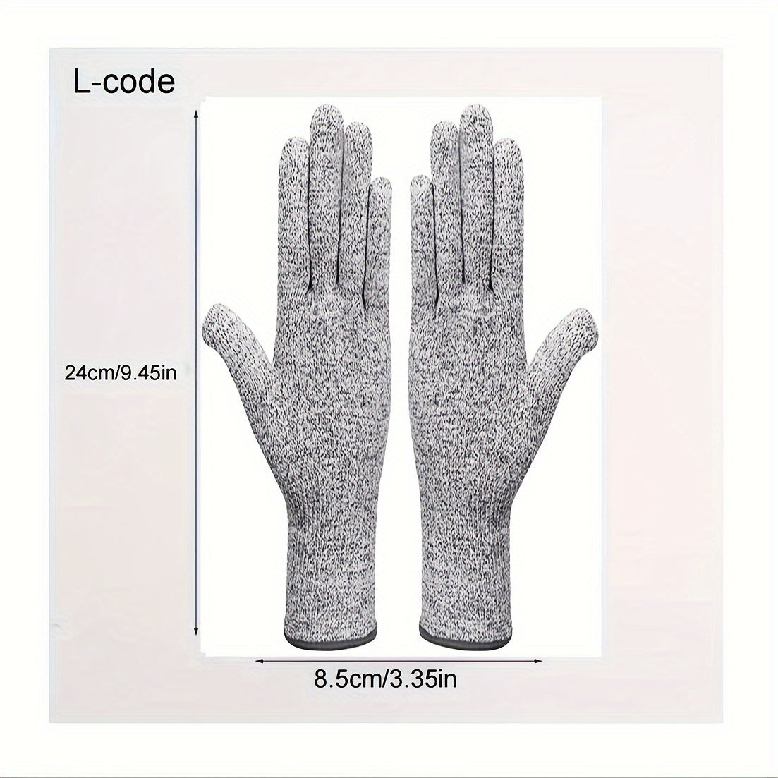 Unisex HPPE Cut-Resistant Gloves for Kitchen, Woodworking, Gardening
