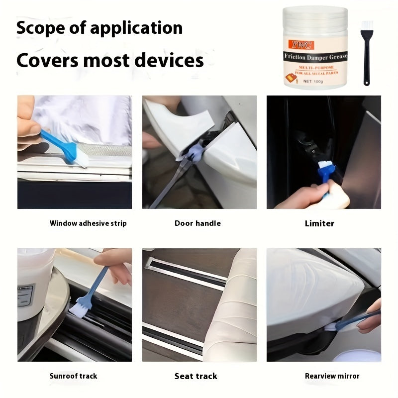 Kit de mantenimiento de sellos para ventanas con bisagra Skylight Track, 100 g con cepillo