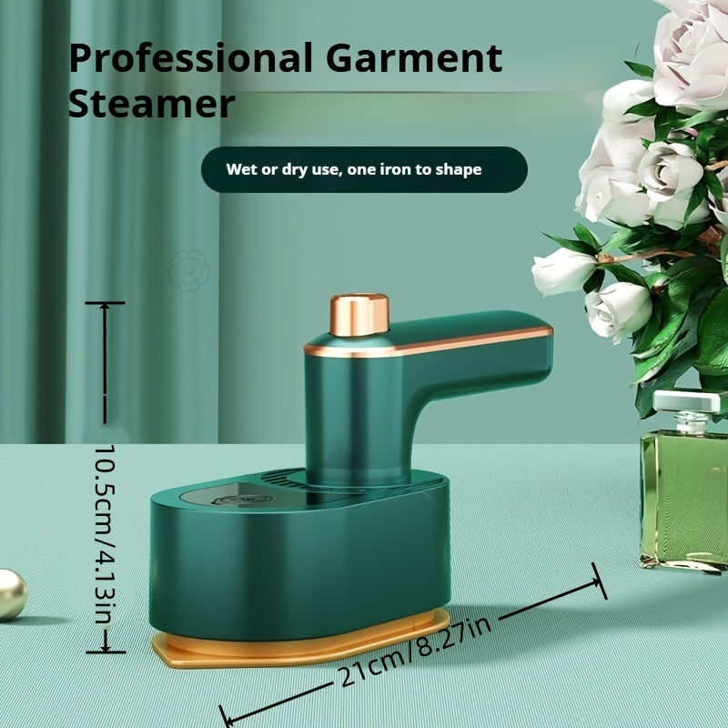 Yangi kelgan mini portativ qo'l steamir, kuchaytirilgan quvvat manbai bilan, 220V-240V Evropa ikki pinli ulagichi, uy va yotoqxona uchun.