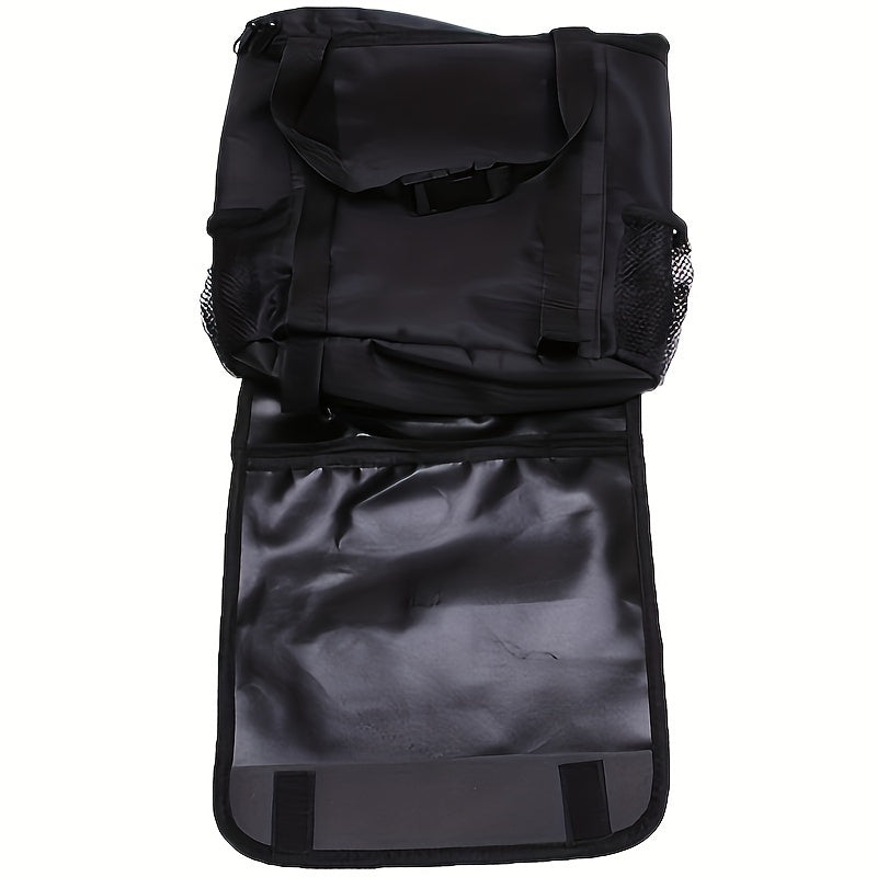 Car Seat Backrest Warmer Waterproof Storage Bag Black Hanging