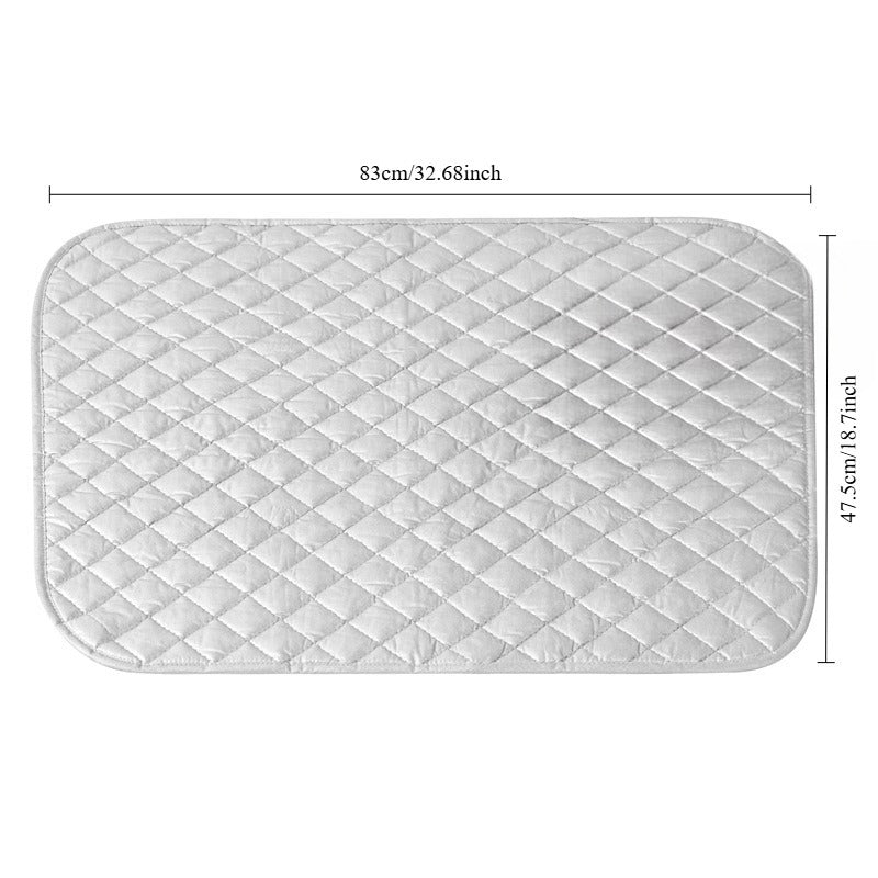 Alfombra plegable de aislamiento térmico portátil para planchar ropa con recubrimiento de algodón