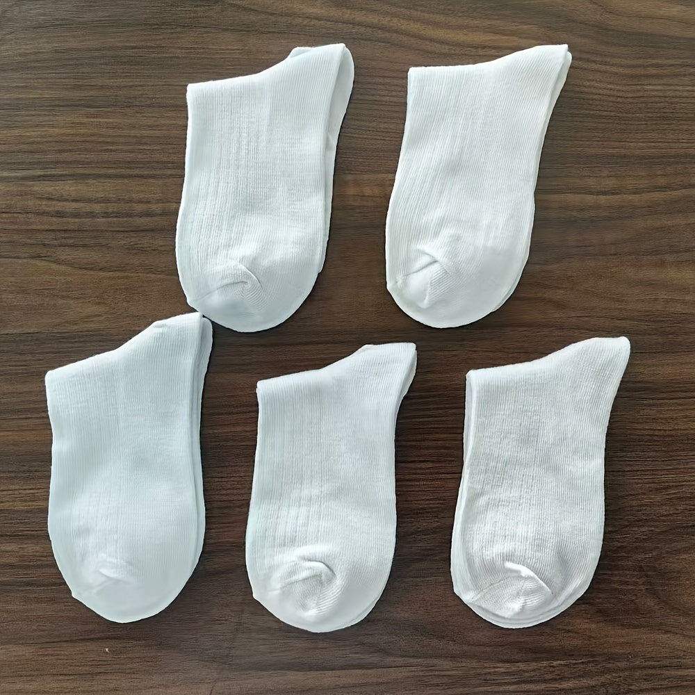 Erkaklar uchun bir rangli paypoqlar, 2 yoki 5 juftlik ko‘p to‘plamda, barcha mavsumlar uchun mos keladigan nafas oladigan o‘rta to‘pig‘li sport paypoqlari. Zamonaviy va suvsiz dizayn.