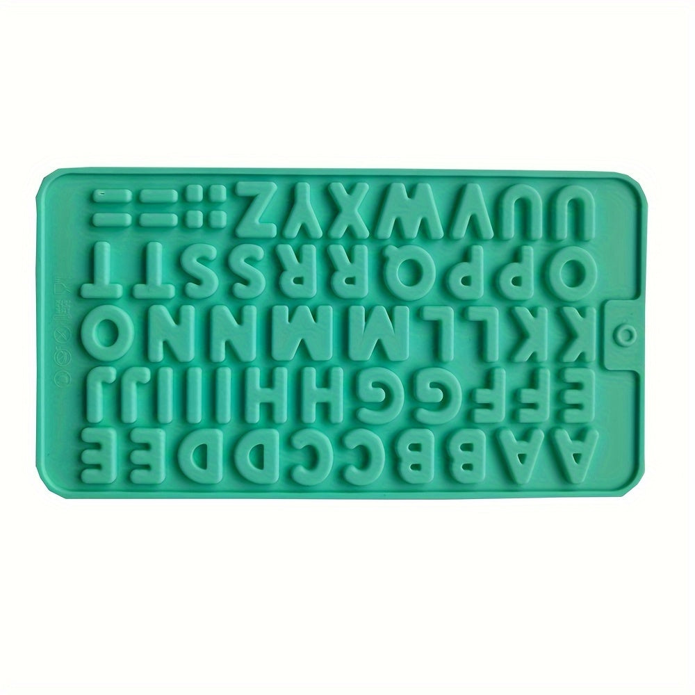 Silicone Alphabet Chocolate Mold for Candy Making and Baking BPA-Free