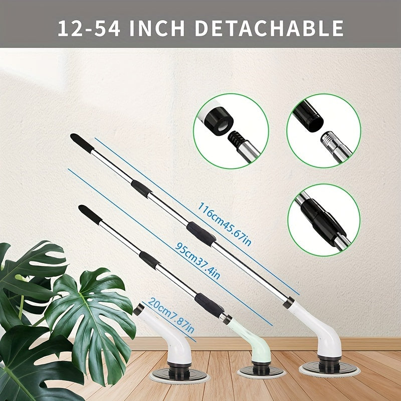 9 ta cho'tka boshli, sozlanadigan tutqichli simsiz elektr burilish qavat yuvish mashinasi