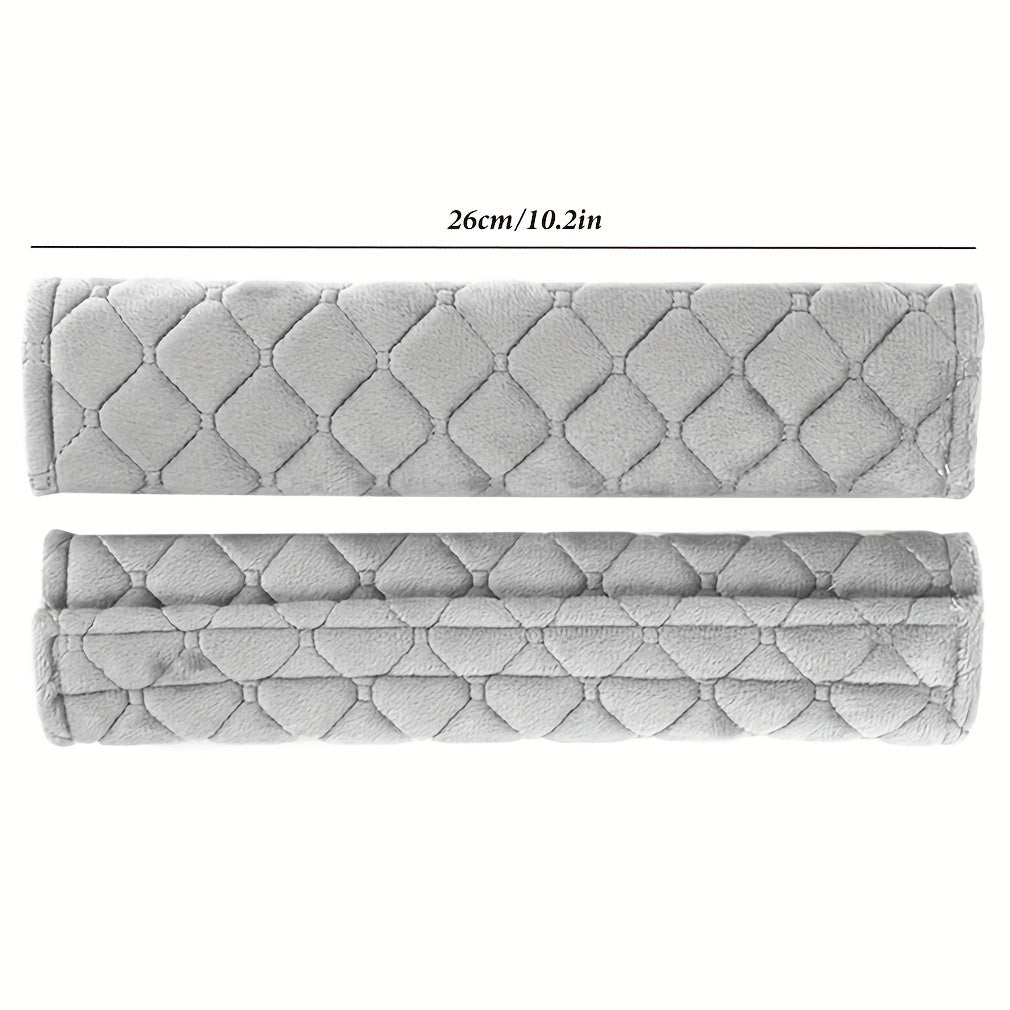 2/4pcs Plush Thickened Extended Shoulder Pads for Car Seat Comfort