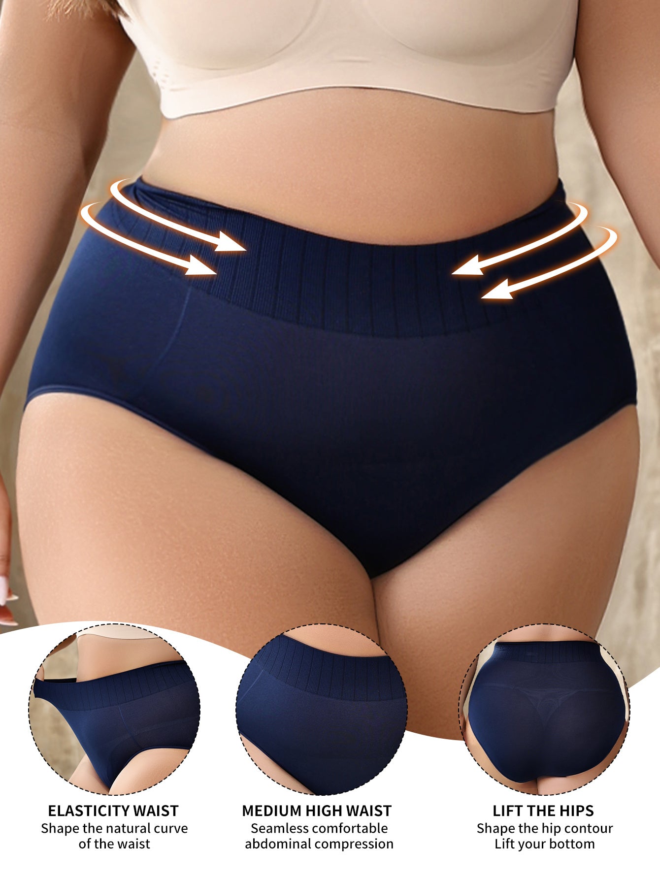 Women's Seamless Breathable High-Waisted Tummy Control Workout Shorts