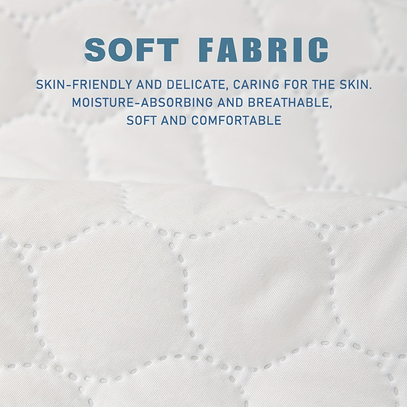 2-Pack Hypoallergenic Waterproof Breathable Pillow Protectors Soft Polyester