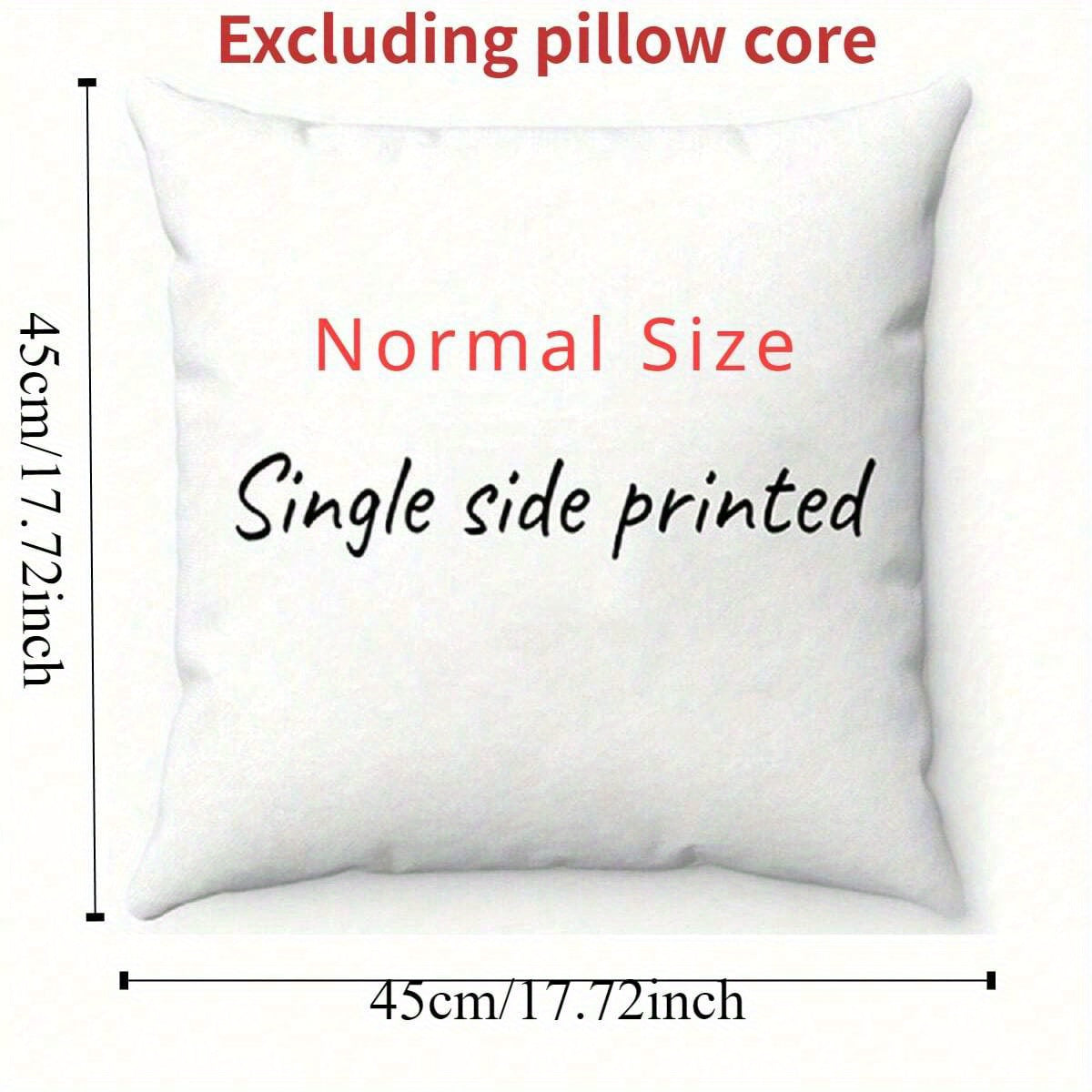 Personalized Square Pillow Cover Soft Polyester Cushion Case for Weddings Mother's Day Birthdays