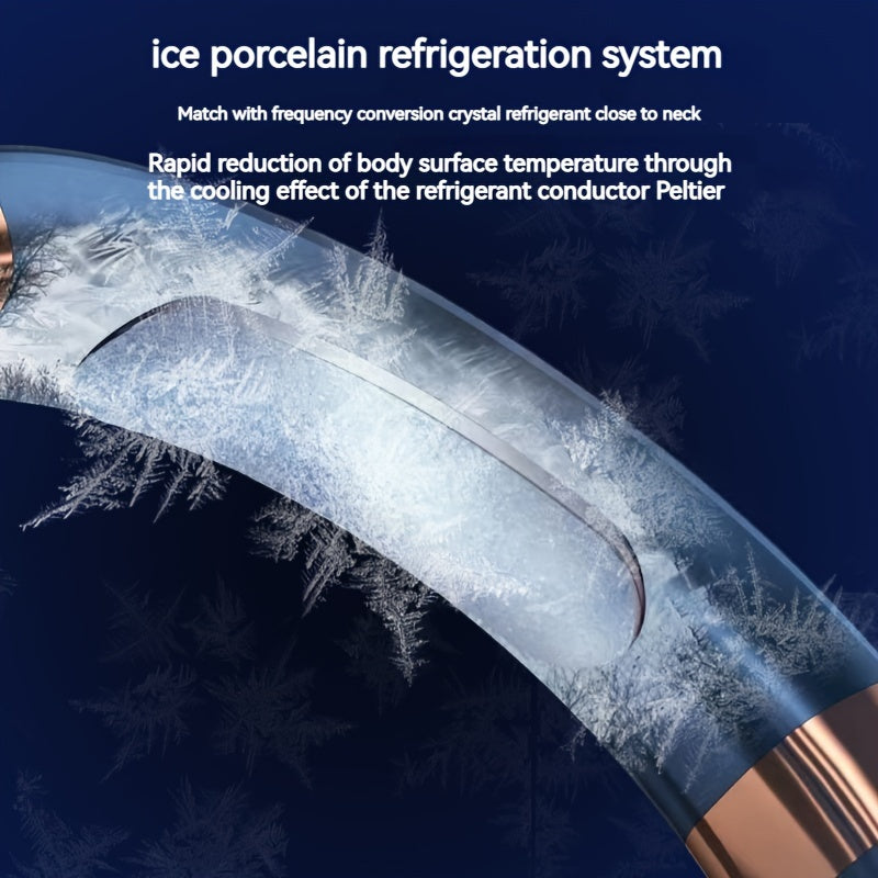 Portable Neck Fan with LED Display Rechargeable Hands-Free Bladeless Personal Fan 5-Speed