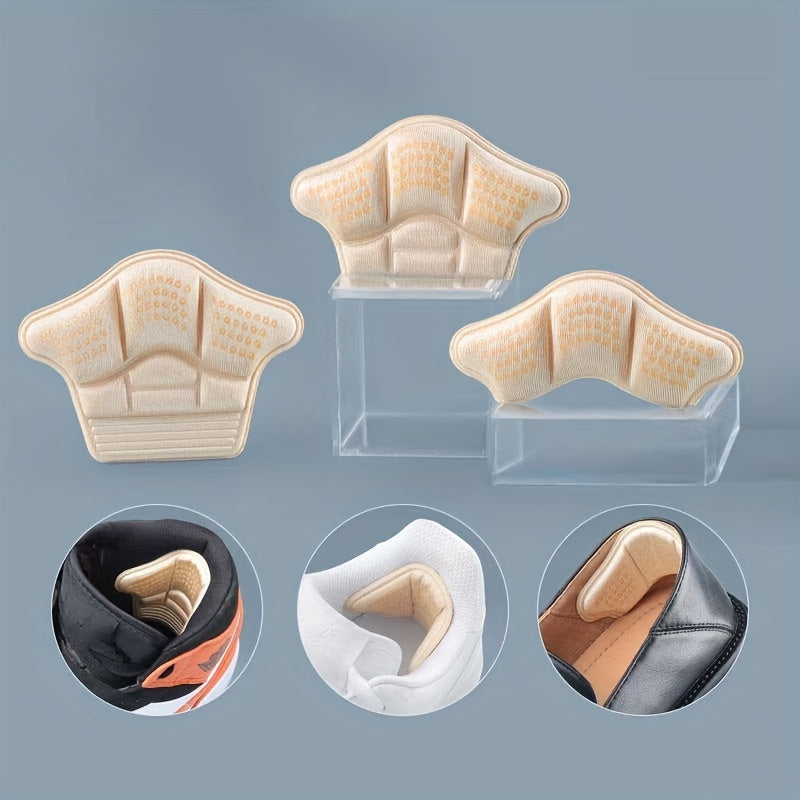 2 Pack Black Memory Foam Heel Cushion Inserts Anti-Slip Comfort for Shoes