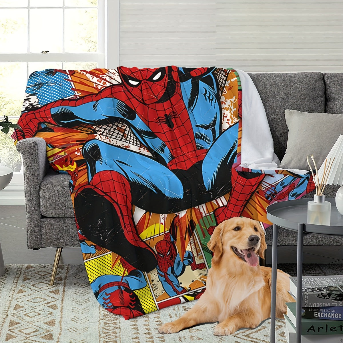 Spider-Man Hero Blanket Soft Versatile for Bed Couch Travel All Seasons