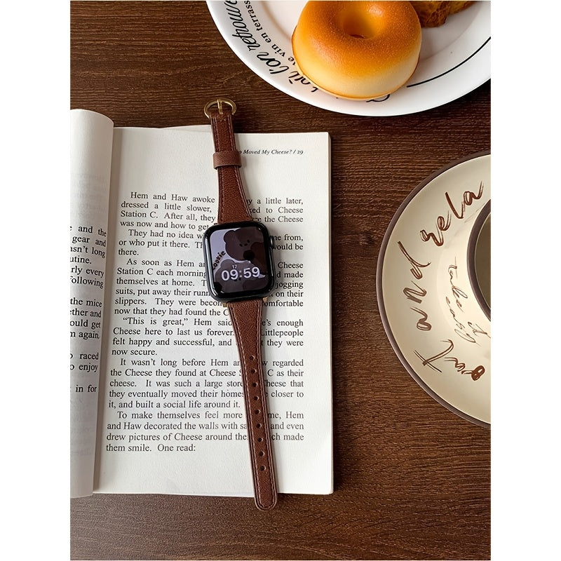 Стильный ретро-ремешок Melad Color Series для Apple Watch - Подходит для моделей от 38 мм до 49 мм, совместим со всеми моделями, включая SE и Ultra - Идеальный аксессуар для осени/зимы.