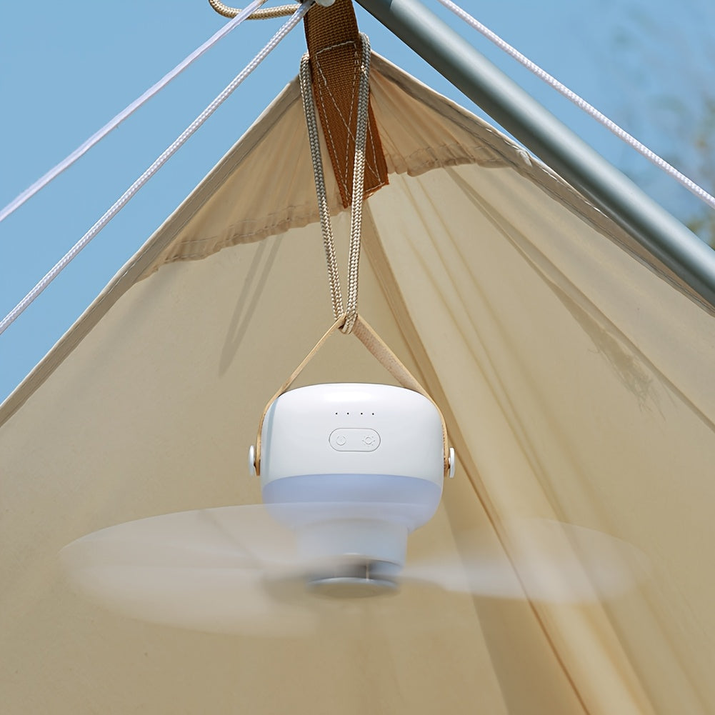 Rechargeable Camping Fan with Remote Control, Detachable Tripod, Hanging Hook