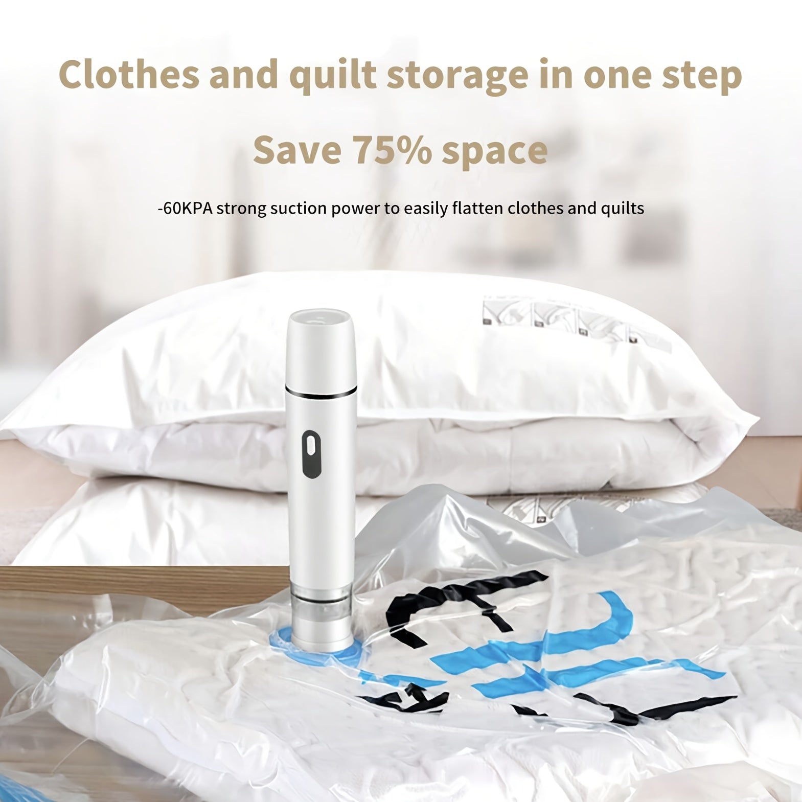 Qayta to'ldiriladigan qo'l ushlash uchun vakuum yopishtiruvchilari, kuchli tortish va past shovqin bilan oziq-ovqat saqlash uchun