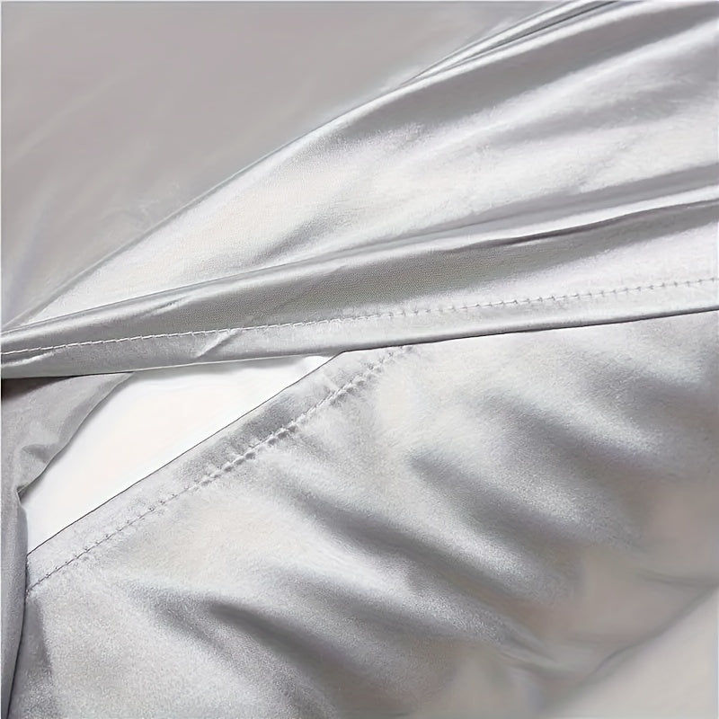 Satin Pillowcase 100% Polyester Solid Color Breathable Cooling Envelope Closure