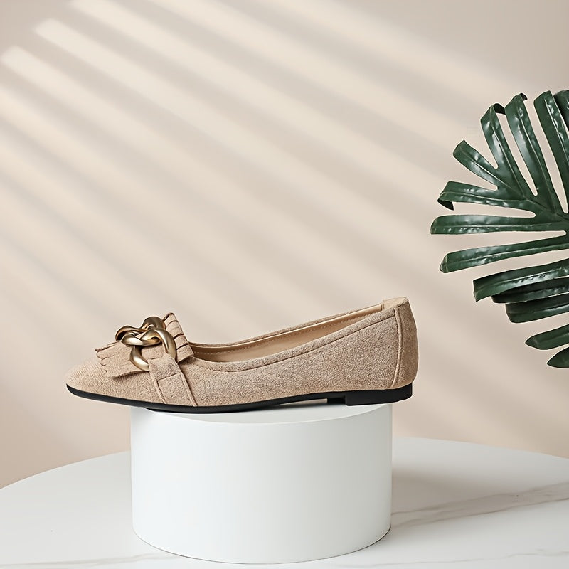 Женские туфли-лодочки Mary Jane на slip-on бежевого цвета из ткани, удобная повседневная обувь