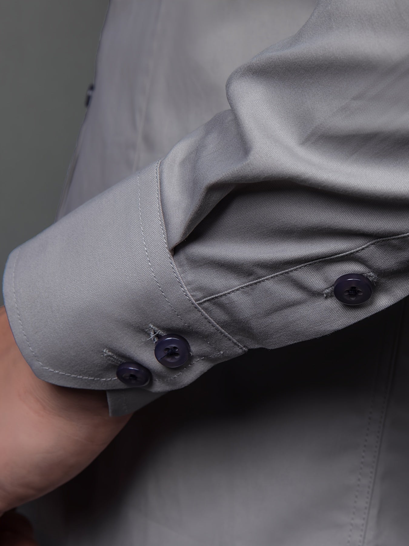 Men's Color Block Woven Shirt Long Sleeve Regular Fit Polyester Cotton Work Suitable for Spring Fall