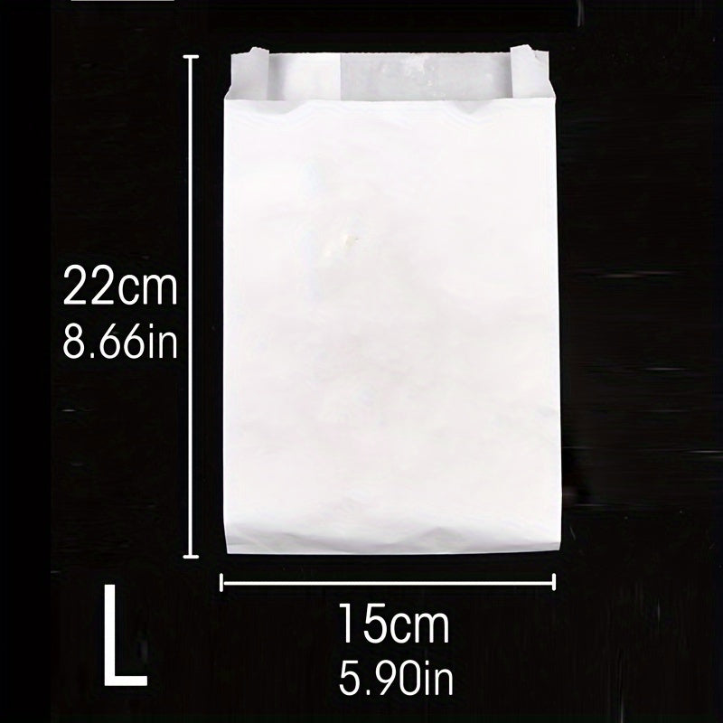 Bir martalik oziq-ovqat qadoqlash sumkallari 20/50 dona, yog'ga chidamli, olib ketish va oshxona uchun