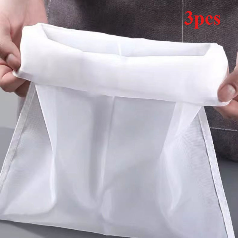 3PCS Food Filter Mesh Nut Milk Bag Reusable Nylon Tea Coffee Filter