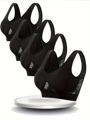 Women's Mesh Sports Bra Seamless Comfortable for Running and Exercise