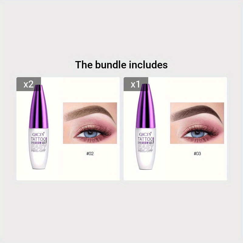 Pasta de gel para cejas a prueba de agua de larga duración y semipermanente