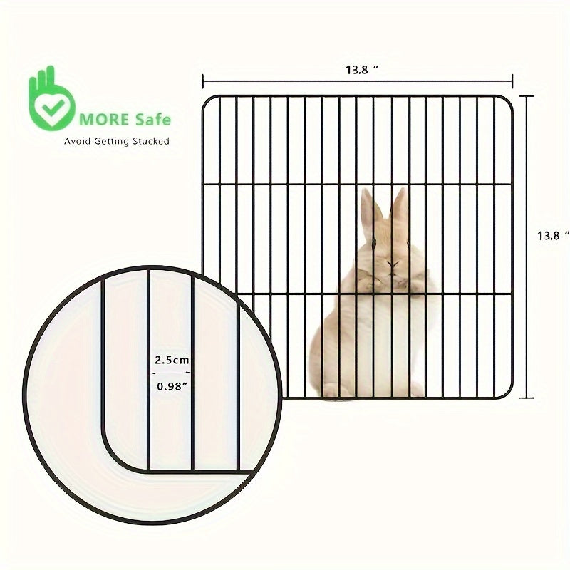 Small Pet Playpen for Rabbits and Guinea Pigs Indoor Outdoor Rust-Proof Metal Wire 35x35 cm