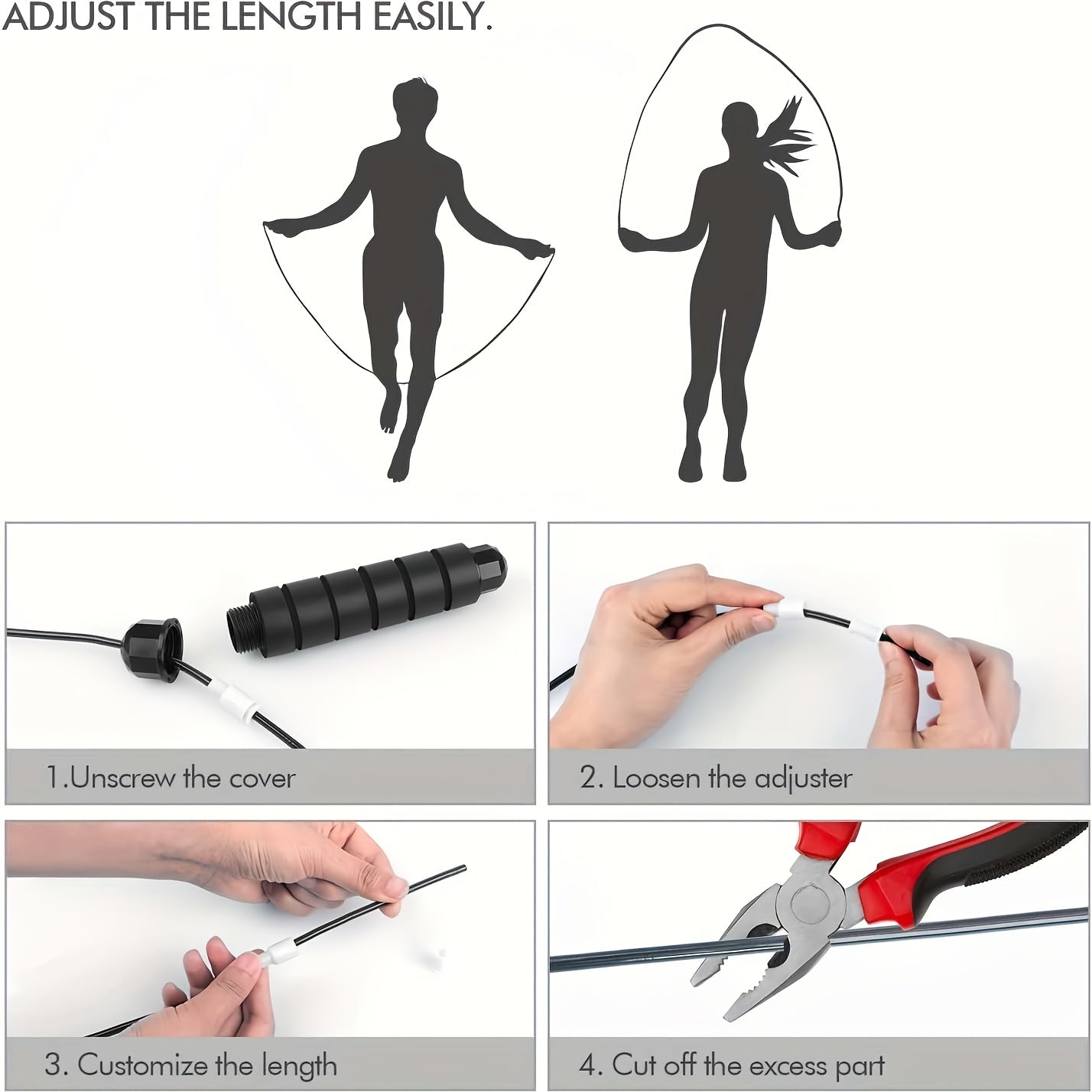 Jump Rope with Memory Foam Handles for Cardio and Weight Loss Training