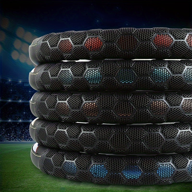 Universal charm bilan nafas oladigan, sirpanmaydigan qora charm rul boshqacha qopqog'i