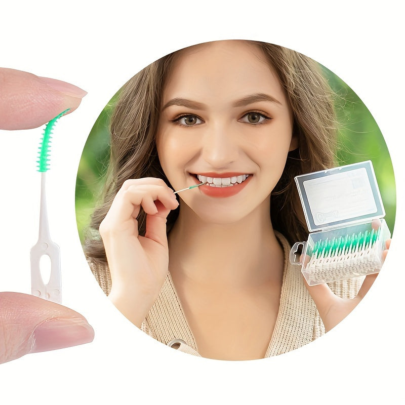 40/200pcs Dental Interdental Floss Brush Cleaners for Teeth Braces and Detail Cleaning