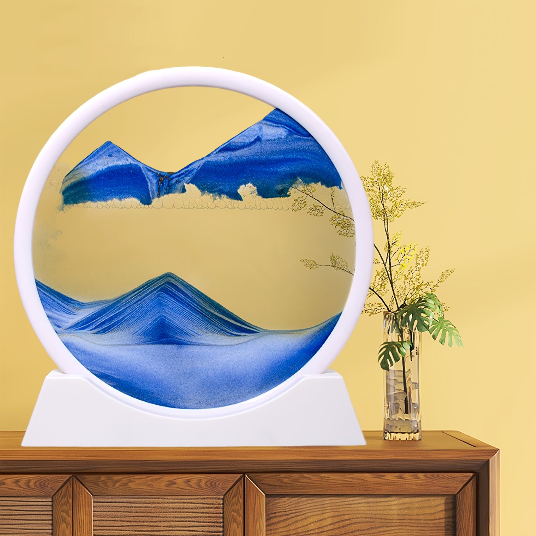 10 futli zamonaviy shisha qum soatlari uy ofisi dekoratsiyasi uchun bitiruv sovg‘asi, batareya talab qilinmaydi