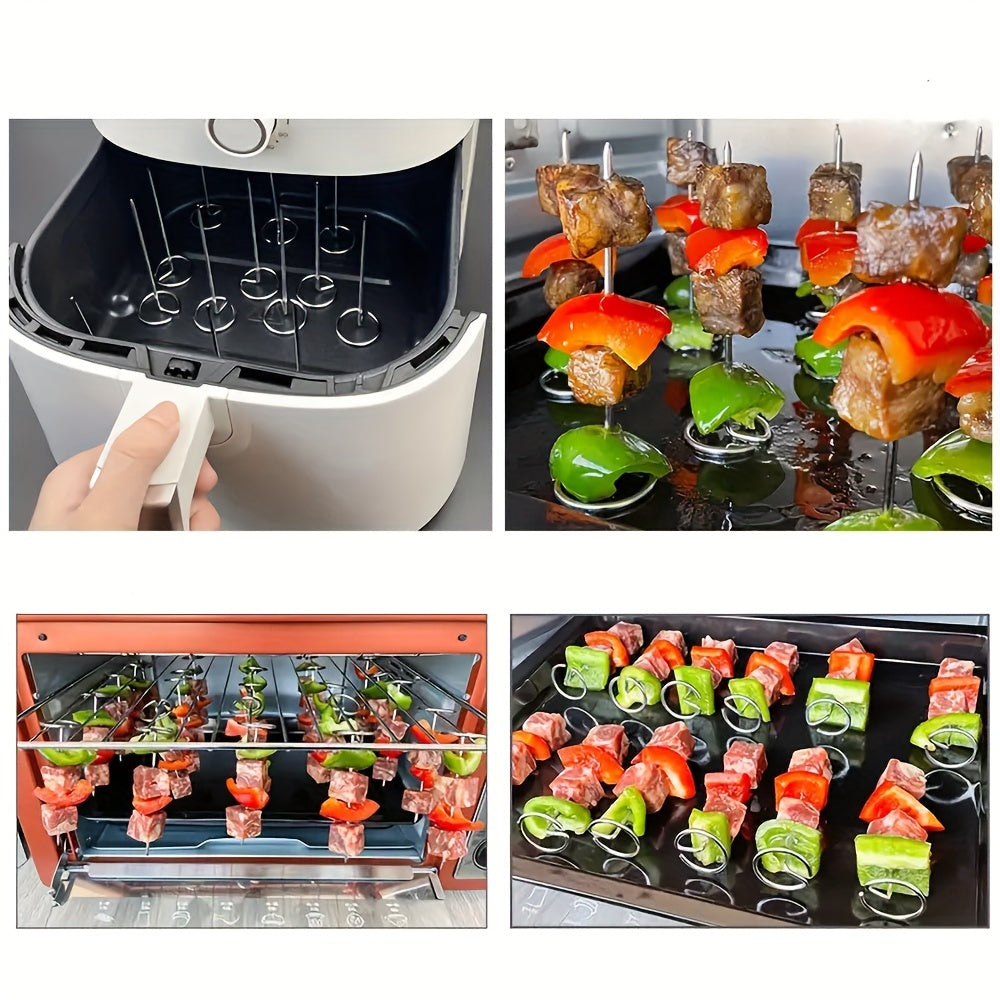 Set de accesorios para freidora de aire de 20-30 piezas para asar, brochetas, pinchos para acampar