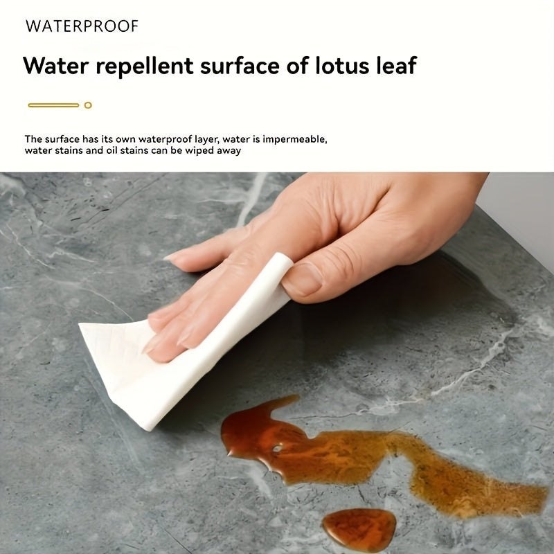 Juego de pegatinas de pared de mármol autoadhesivas para baño, cocina, sala de estar y oficina, 24 piezas