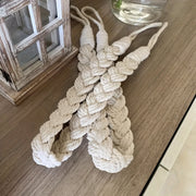 Modern Japanese Curtain Tie Set with Twisted Ropes and Holdbacks for Living Room and Bedroom
