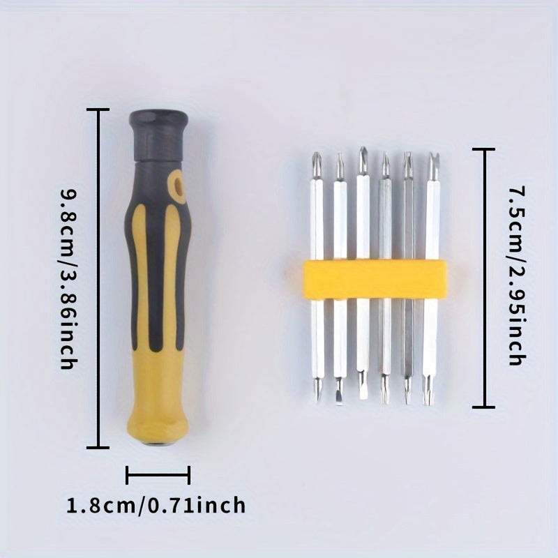 12-In-1 Precision Screwdriver Set for Mobile Phones and Tablets Durable Carbon Steel