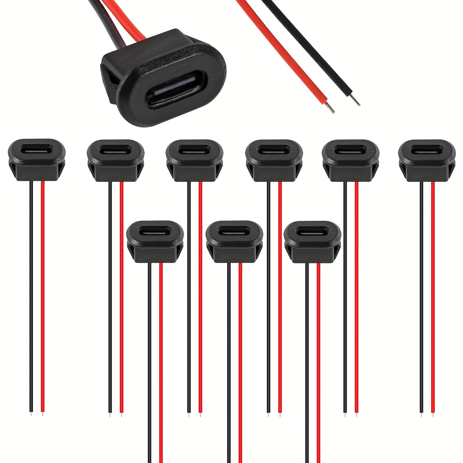 5/10 Pcs Type-C Female USB Connector Female Socket Fast Charging Adapter