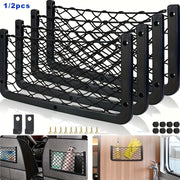 Universal Storage Net for Vehicles with Hooks and Screws, Polyamide Mesh