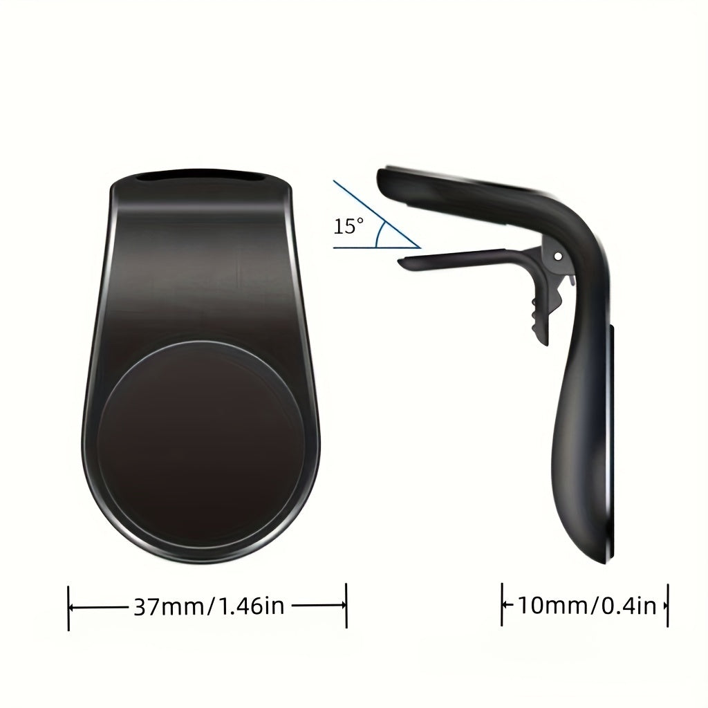L-Shaped Magnitli Avtomobil Telefoningiz uchun Universal Havo Vent Montaji