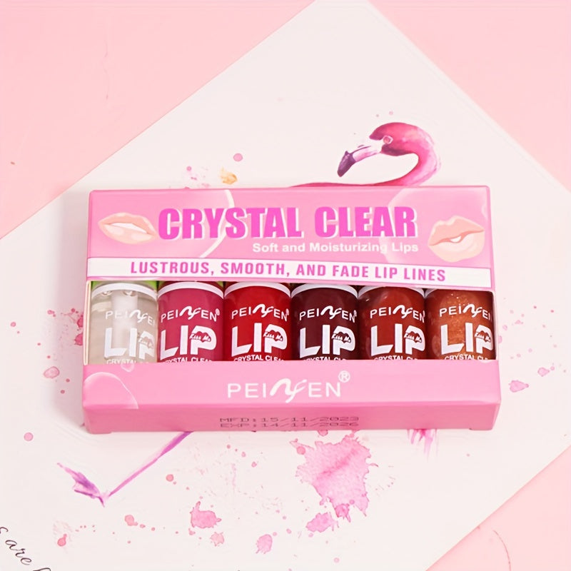 Женский набор масел для губ увлажнение и уход от морщин с растительным скваланом, 6 шт