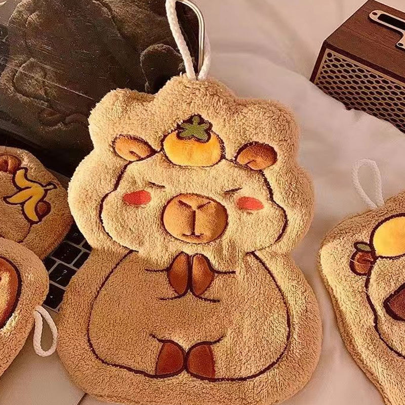 2 ta sevimli multfilm mavzusidagi qo'l sochiq to'plami, juda namni yaxshi so'radi, oshxona va hammomda foydalanish uchun ko'p maqsadli va elektr yoki batareyalarni talab qilmaydi. Qo'lni yashash xonasida yoki yotoqxona ichida quritish uchun mukammal.