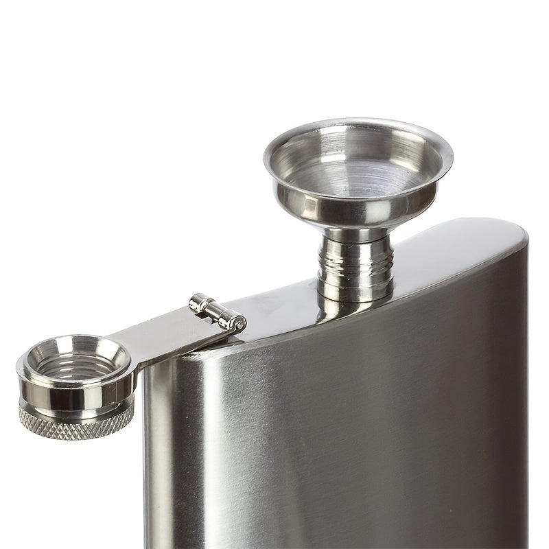 Stainless Steel Hip Flask for Outdoor Use Pocket-Sized with Screw Cap
