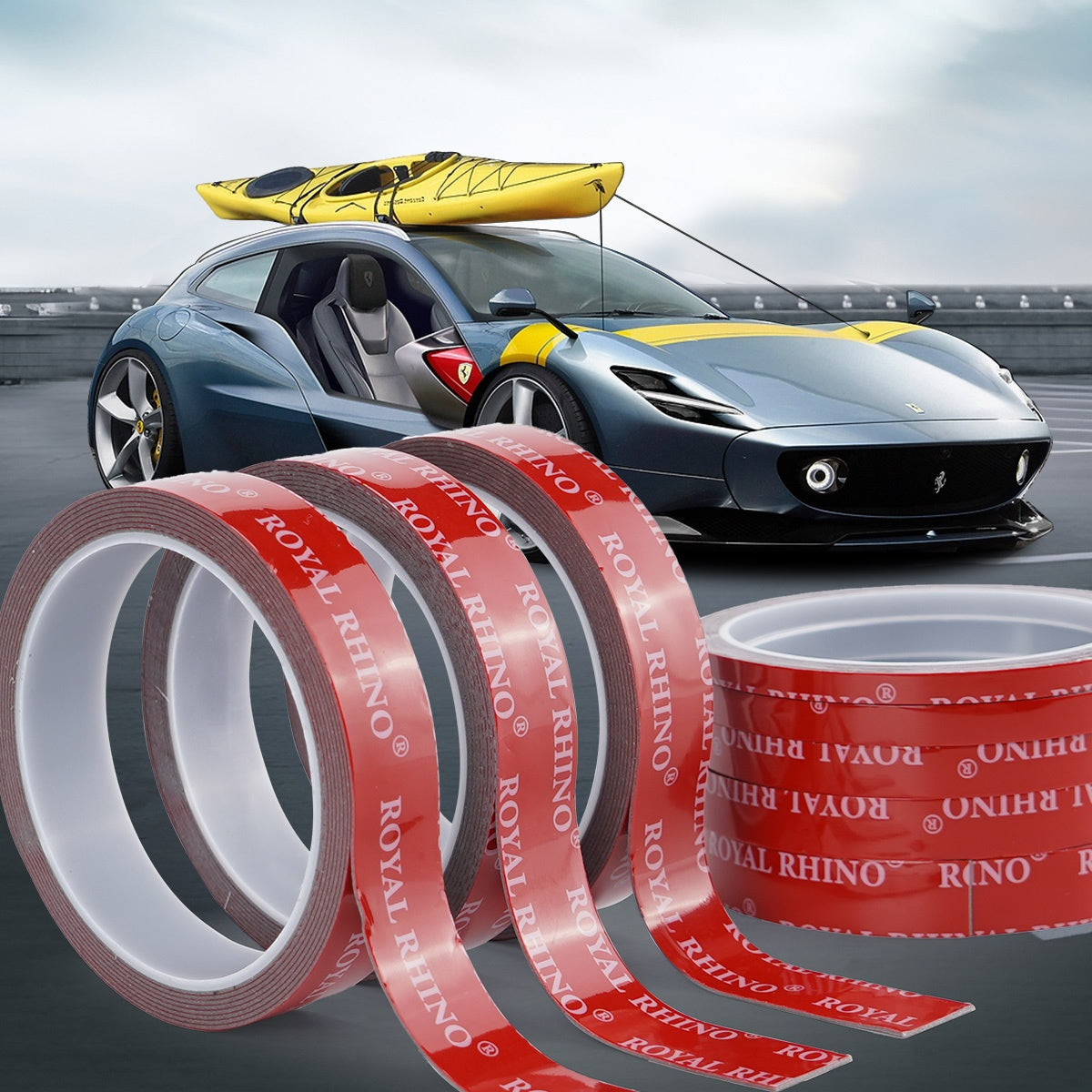 Heavy Duty Double-Sided Acrylic Mounting Tape for Home Car Exterior 6-50m