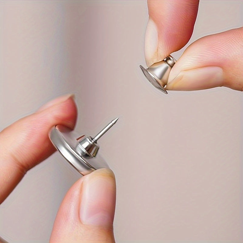 Metal Magnetic Curtain Clips for Shower Curtains and Drapes Strong Adhesive Wall Mounts