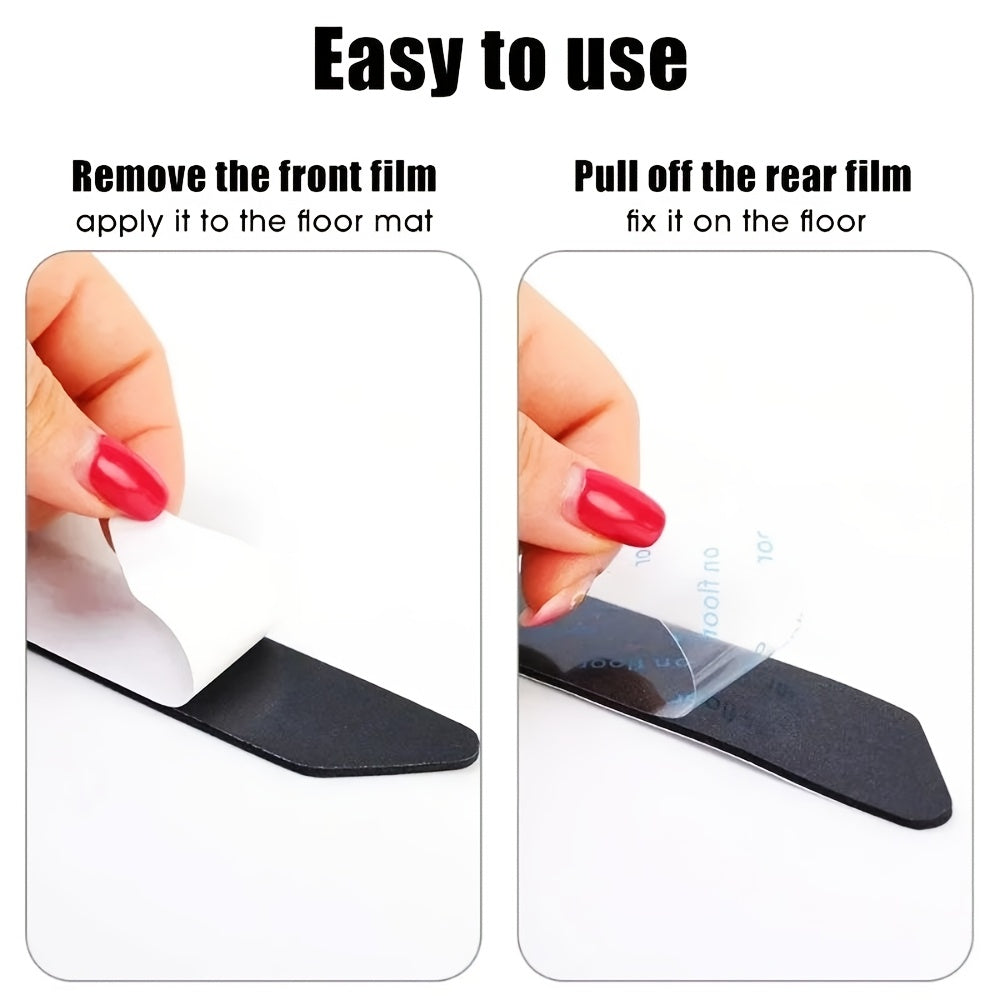 Carpet Mats Set of 12 24 or 36 Anti-Slip Reusable Washable for Hardwood Floors