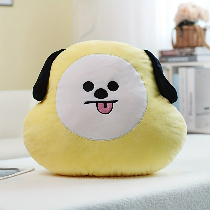 Cute Cartoon Plush Toy Foldable Hand Warmer Pillow Washable Polyester for Home Office Travel Gift