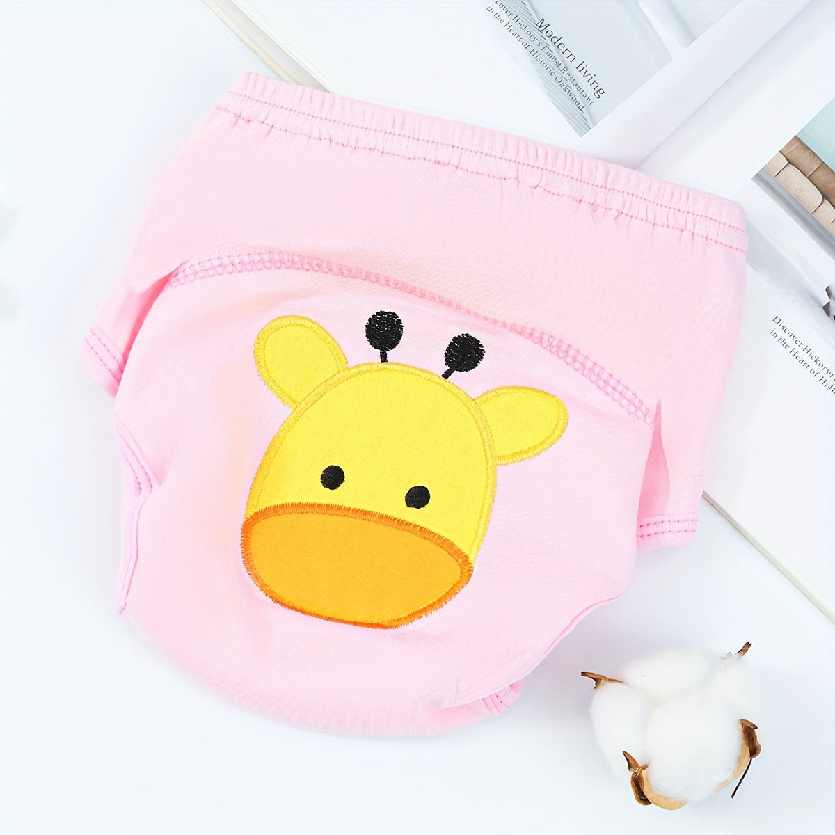 Toddler Training Pants Cotton Reusable Leak-Proof Potty Training Pants with Cartoon Pattern