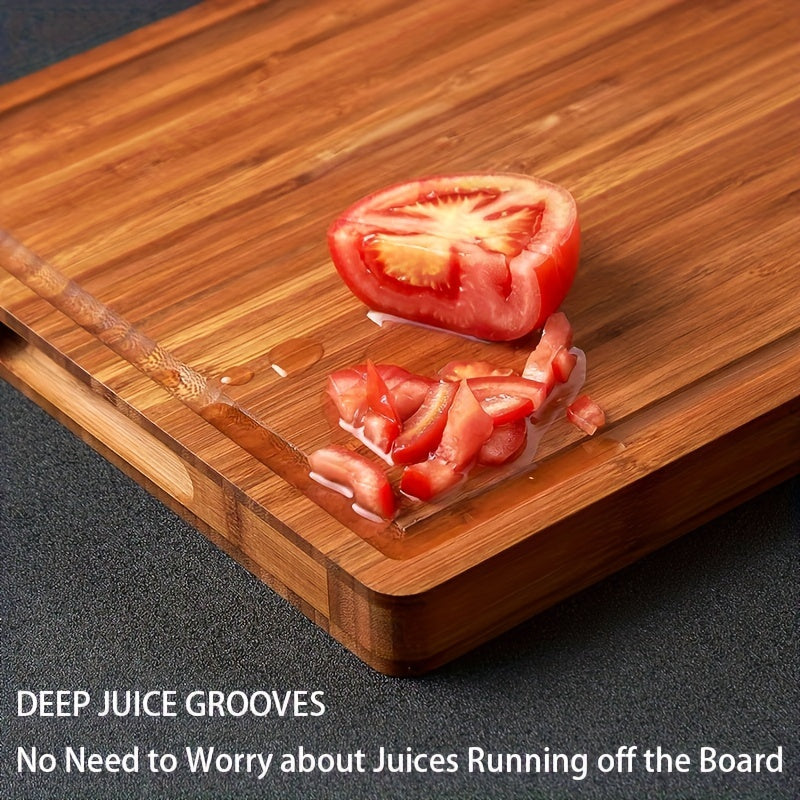 Wooden Cutting Board for Chopping Slicing and Serving Cheese Meat Fruits