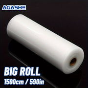 Vakuum yopishtiruvchi rulolar, juda katta, 1500cm, BPAsiz, yetti qatlamli ko-ekstrudlangan oziq-ovqatni saqlash uchun