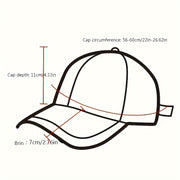 Unisex Spring Autumn Baseball Cap with Patch Embroidery Sun Protection Adjustable Polyester