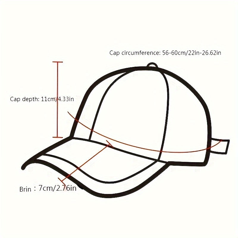 Unisex Spring Autumn Baseball Cap with Patch Embroidery Sun Protection Adjustable Polyester