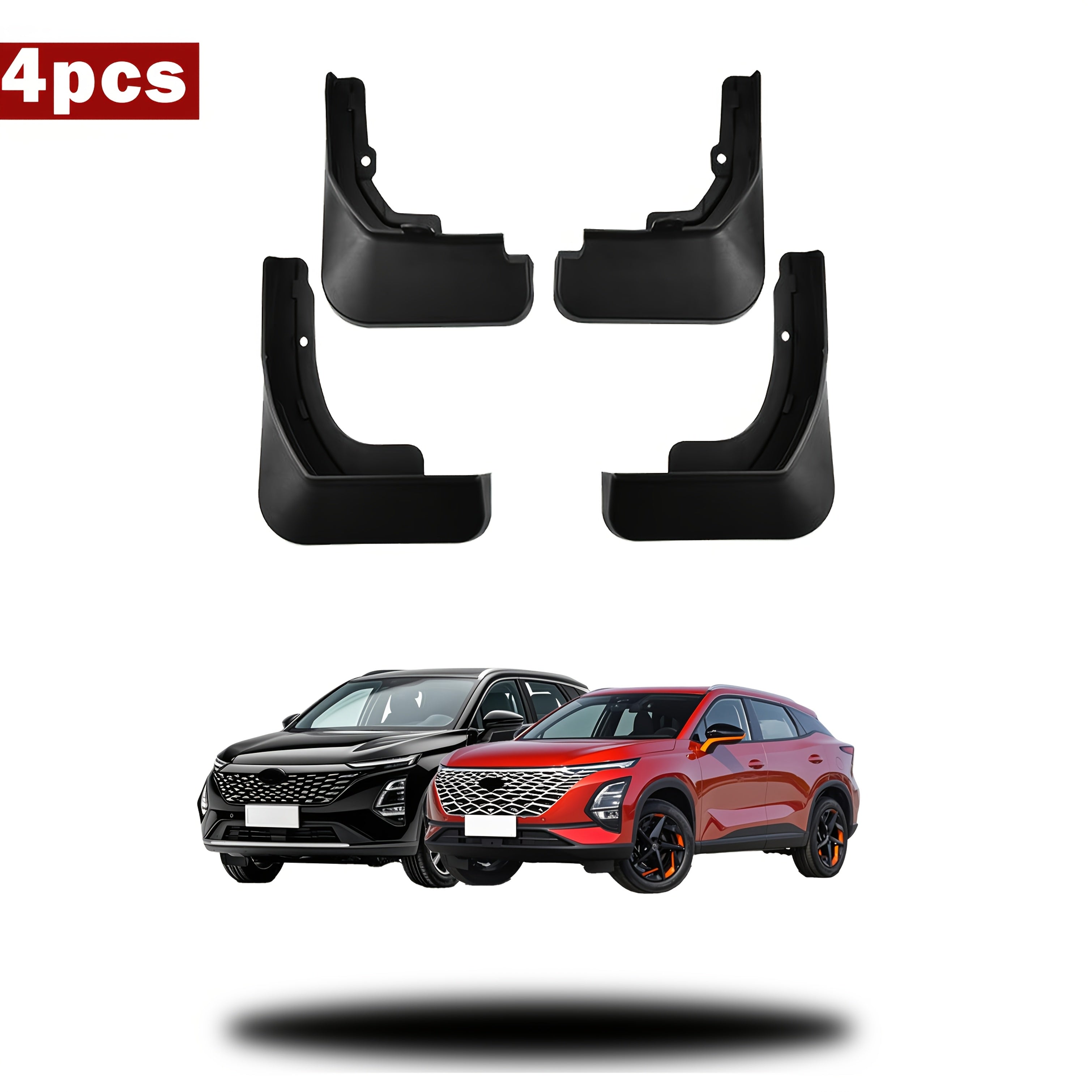 4Pcs Car Mud Flaps Set Durable Scratch Protection Front and Rear